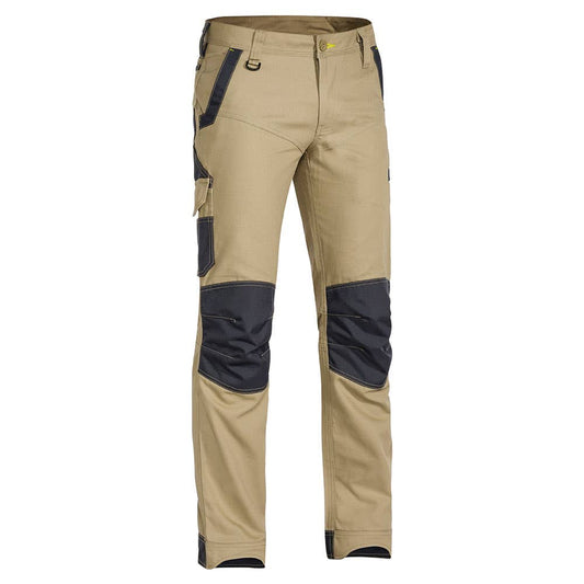 Pants 102R Khaki Stretch Cotton Canvas 265gsm Flex + Move Bisley_36001827_BPC6130_BCDRR02