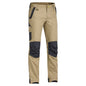 Pants 102R Khaki Stretch Cotton Canvas 265gsm Flex + Move Bisley_36001827_BPC6130_BCDRR02