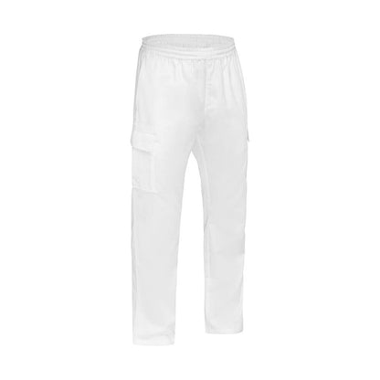 BPC6400 Elastic Waist Cargo Pants 215gsm White 102R 40049513 BPC6400 BWHTR102