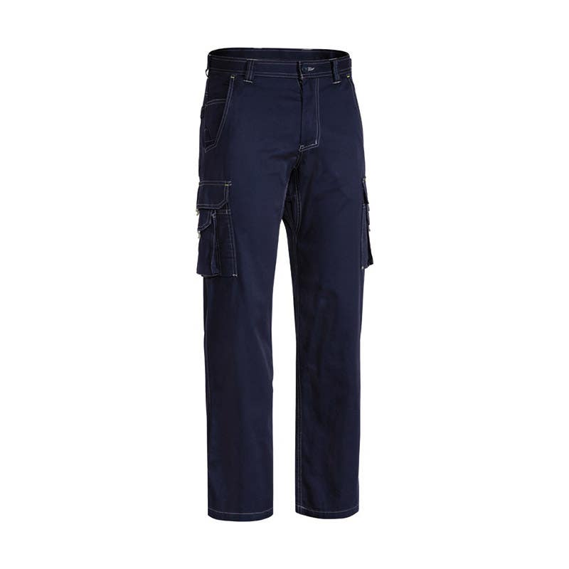 Pants Cargo 102R Navy Cotton Drill 190gsm Vent Bisley_36001865_BPC6431_BPCTR02