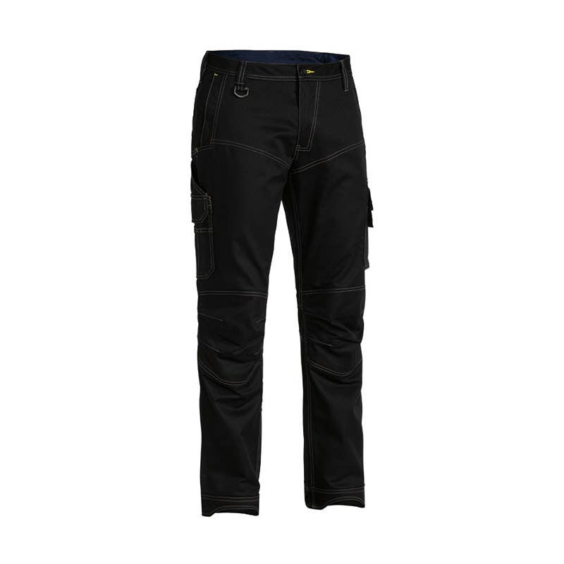 Pants Cargo 102R Black Cotton Twill Ripstop 234gsm Vent X Airflow Bisley_36001901_BPC6475_BBLKR02