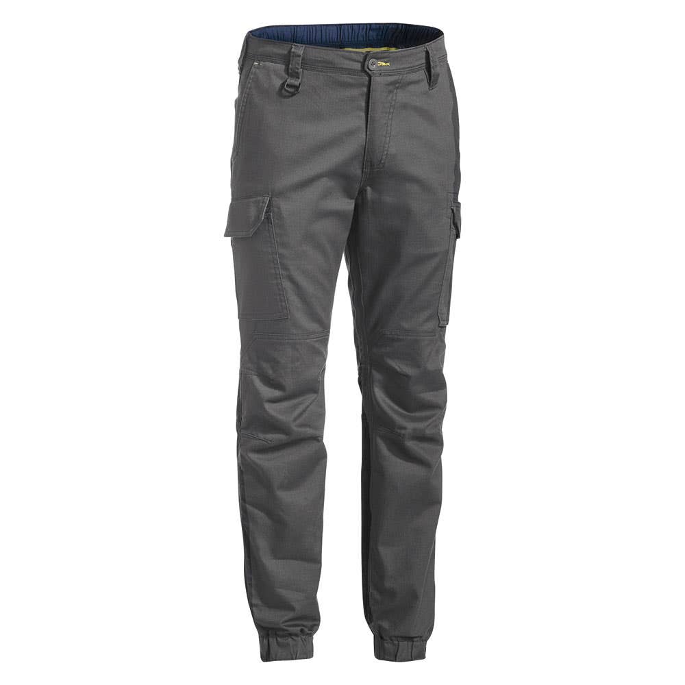 Pants Cargo 102R Charcoal Cotton Twill Ripstop 240gsm Stove Pipe Bisley_36002975_BPC6476_BCCGR02