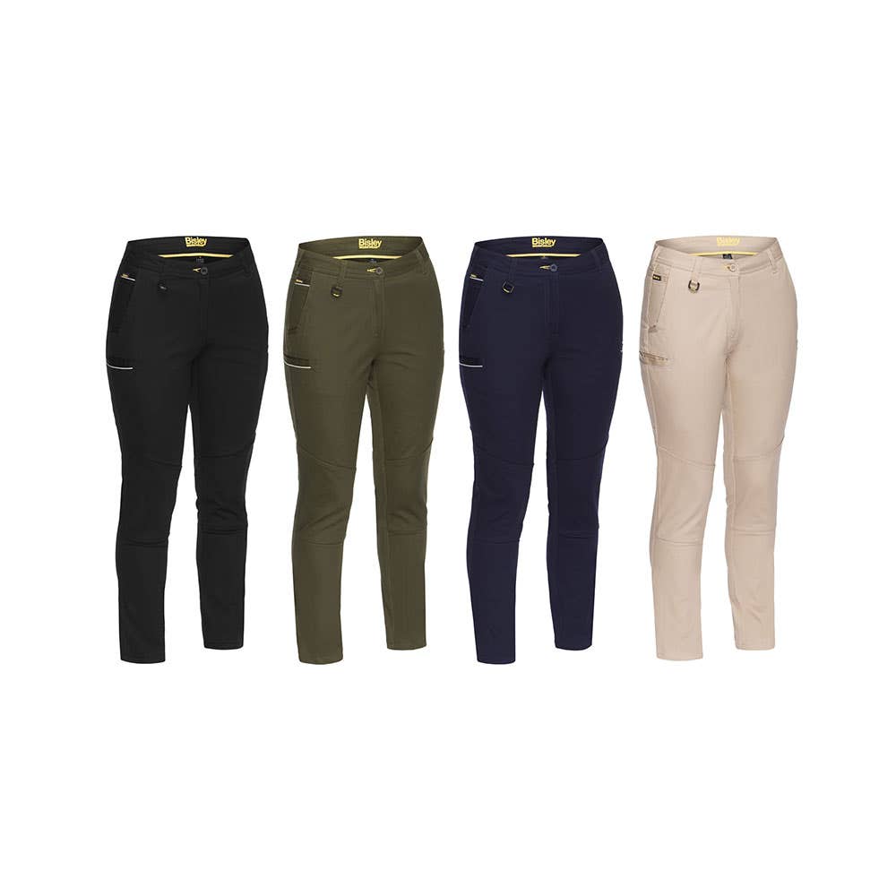 BPL6015 Ladies Mid Rise Stretch Pants 280gsm Bisley WALBPL6015