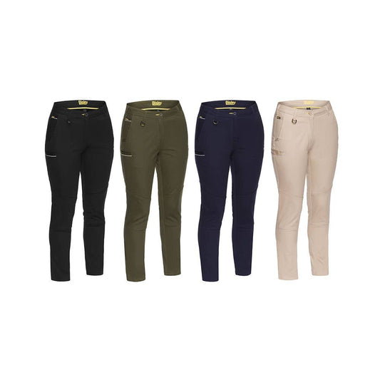 BPL6015 Ladies Mid Rise Stretch Pants 280gsm Bisley WALBPL6015