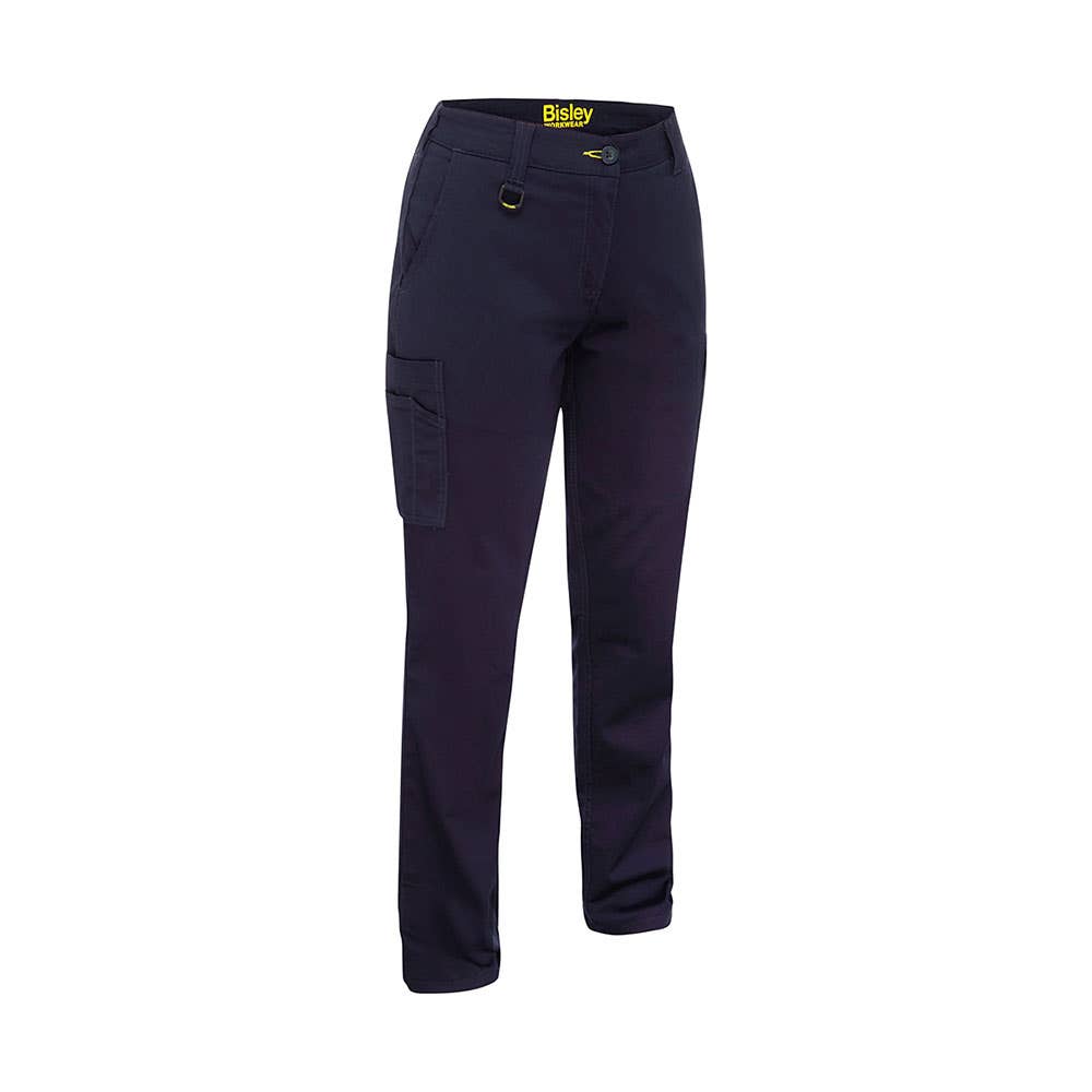 Pant Women Taped Stretch Navy Cotton Drill Cargo Bisley 10 BPLC6008_BPCT10_40035785_BPLC6008_BPCT10