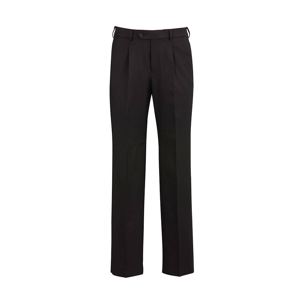 Pants Poly Viscose Single Pleat Biz Flexiband Detroit Black 102R Biz_296029_BS10110R-BLK-102R