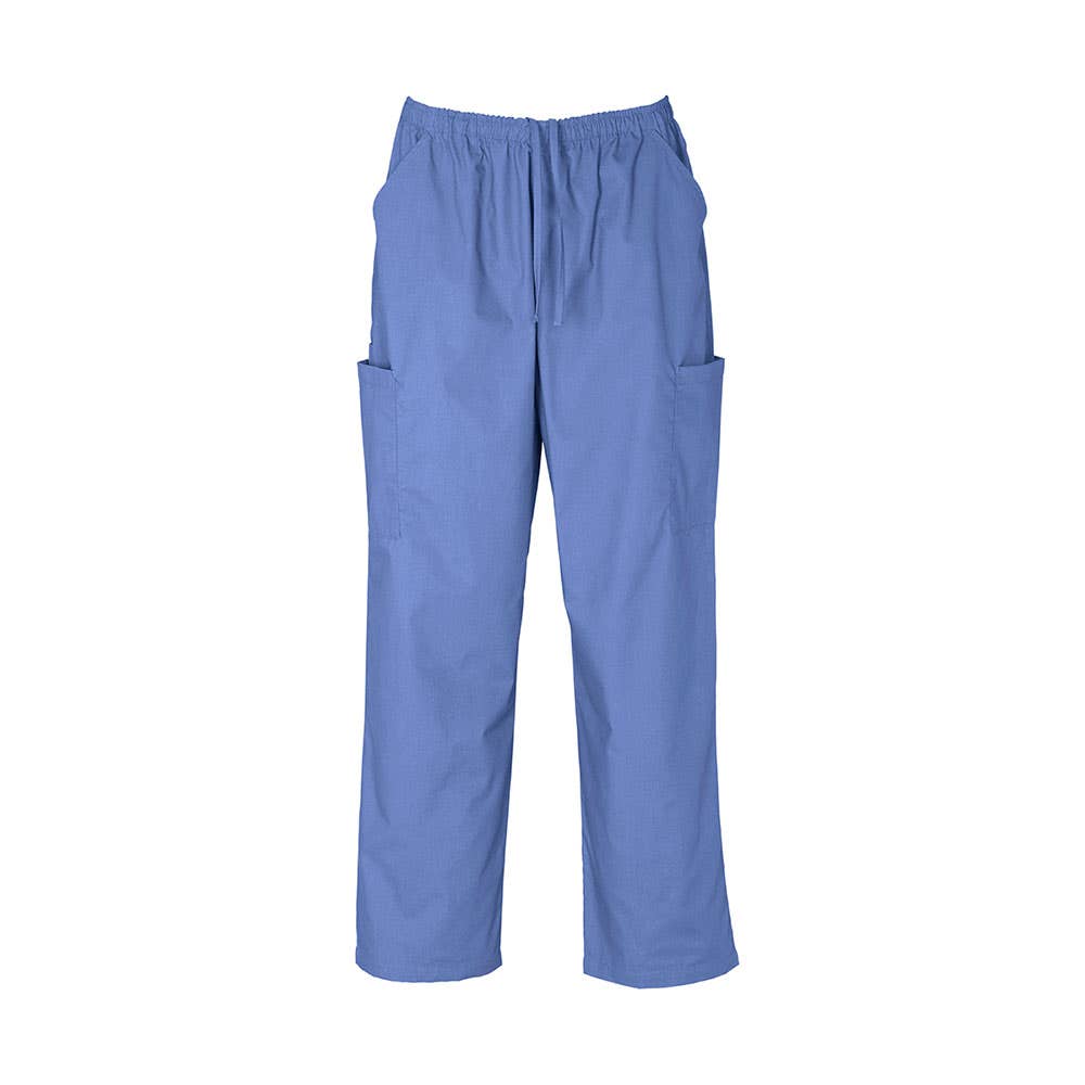 Pants Scrubs Classic Cargo Unisex Poly/Cotton 155gsm 2XL Mid Blue Biz Care 40040440 H10610-MIDBLU-2XL