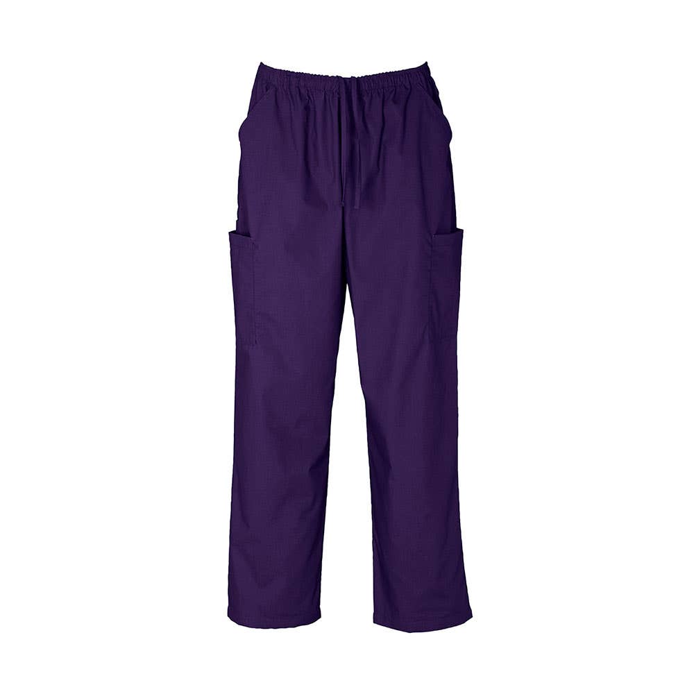 Pants Scrubs Classic Cargo Unisex Poly/Cotton 155gsm 2XL Purple Biz Care 40040448 H10610-PUR-2XL