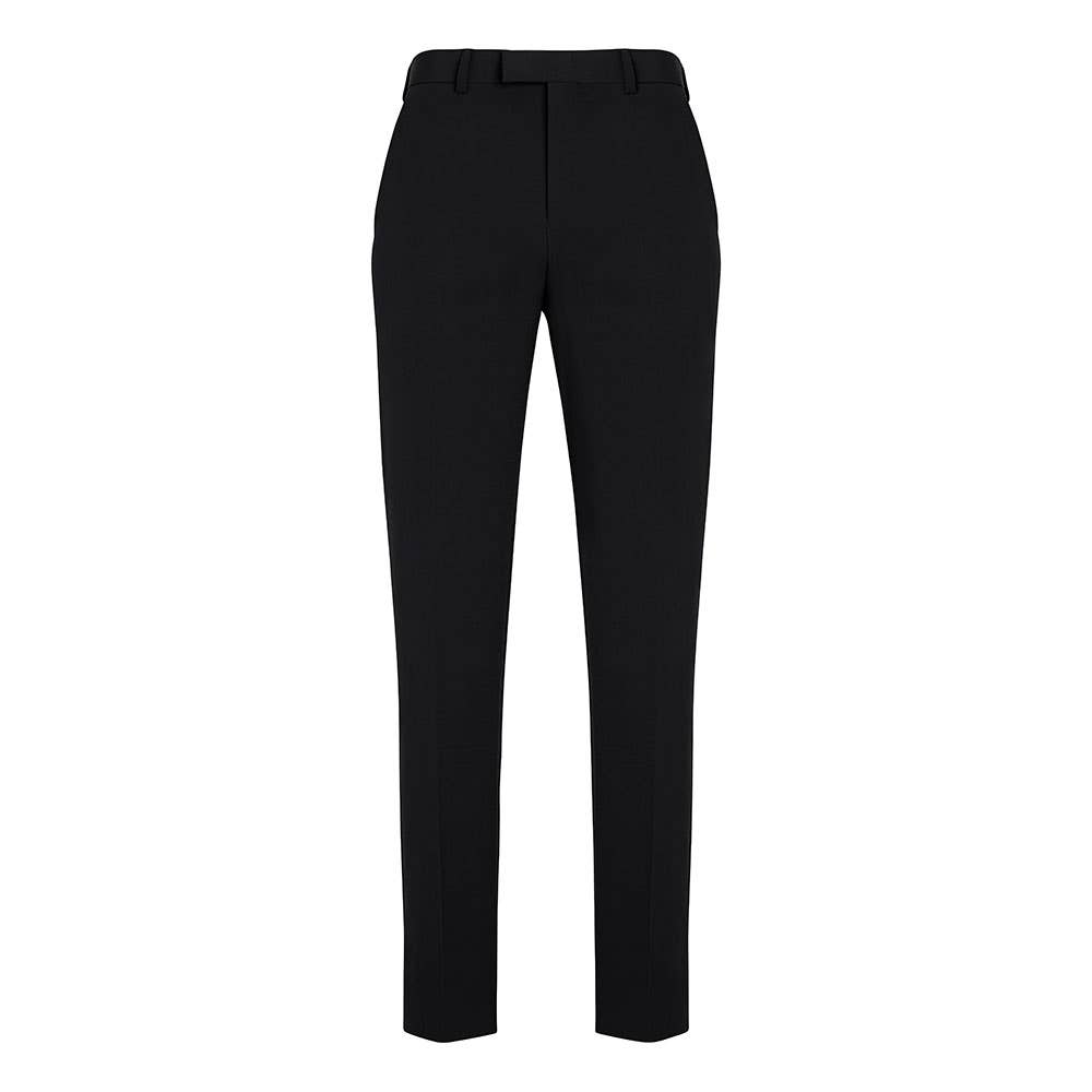 Mens Slim Fit Flat Front Pant Regular-Black-92R 36015440 70716R-BLK-92R