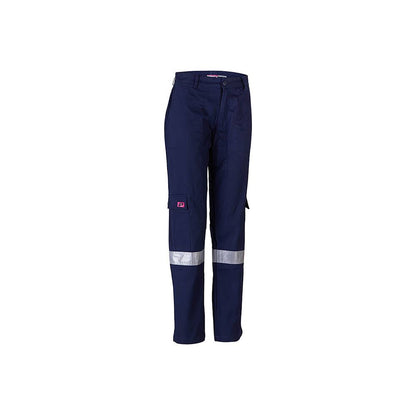 Pants Womens Cargo Cotton Drill 310gsm 3M Tape Navy 10 Endurite BAE Logo 50105310 BAE W1PR-10