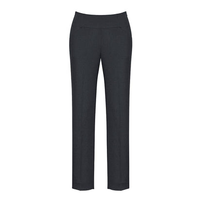 Ladies Bandless Slim Leg Pant Charcoal - 4 36015111 14021-CHA-4