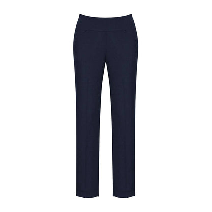 Ladies Bandless Slim Leg Pant Navy - 12 36015113 14021-NAV-12