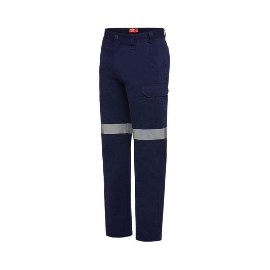 Navy Cotton Drill Taped Cargo Pants Y02575 Hard Yakka Y02575