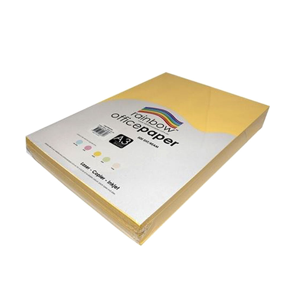 A3 Copy Paper 80gsm Lemon Yellow Rainbow_40045484_85506