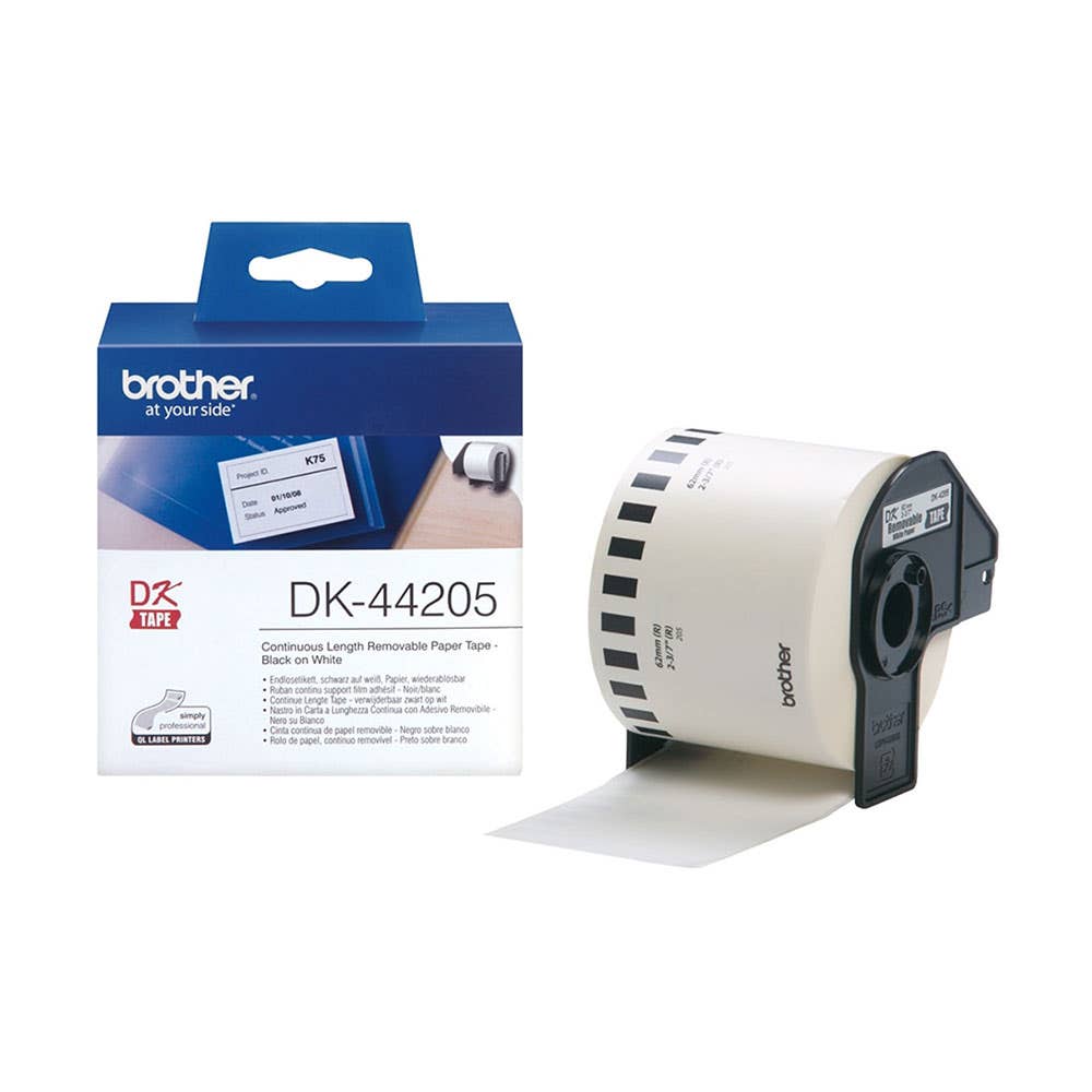 Brother DK-44205 White Roll 62mm X 30.48m_40037208_DK-44205