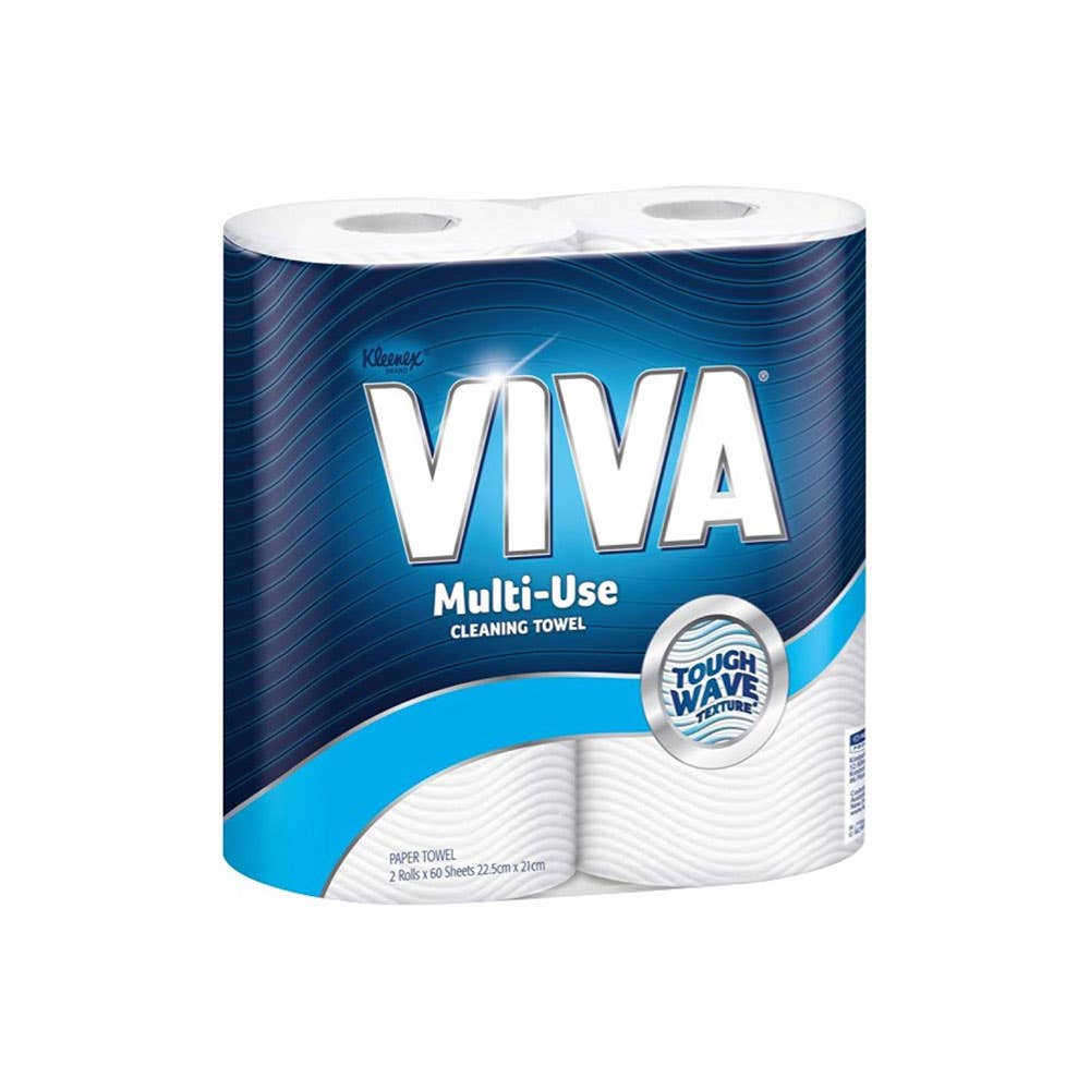 Viva Paper Towel 60 Sheets White 2 Pk_40022780_44301