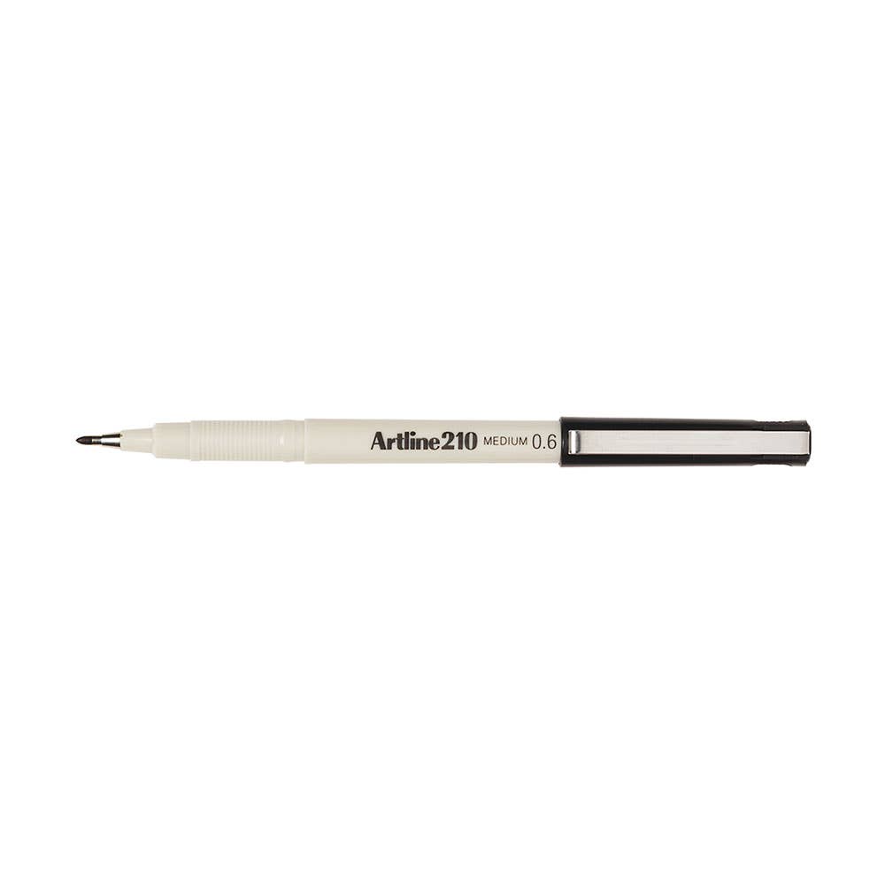 Artline 210 Fineliner Pen 0.6mm Black 90830003 121001