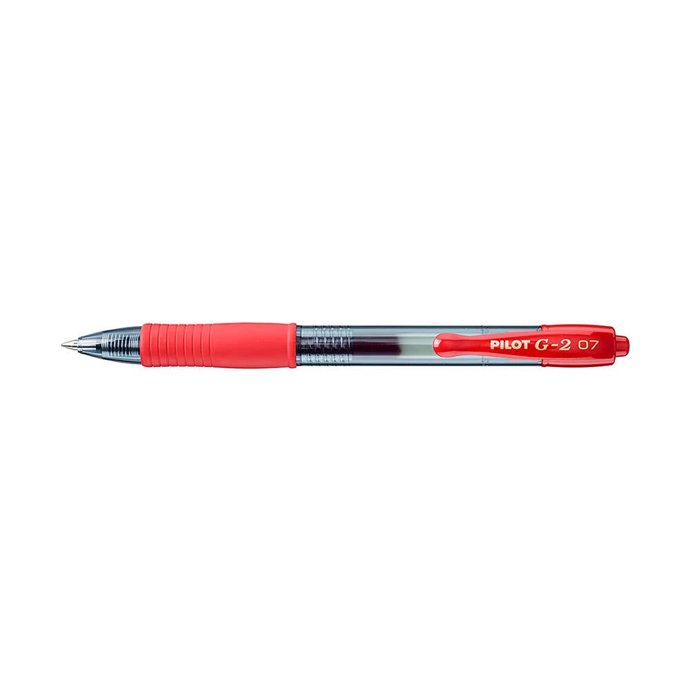 G2-7 Retractable Gel Ink Pen Fine 0.7mm Red 12 Pk 935302803 13248