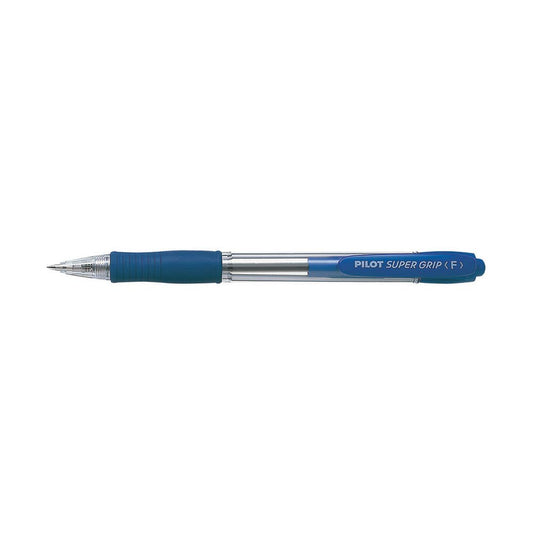 Pilot Retractable BP Pen BPGP-10R Super Grip Fine 0.7mm Blue 12 935302502 22473