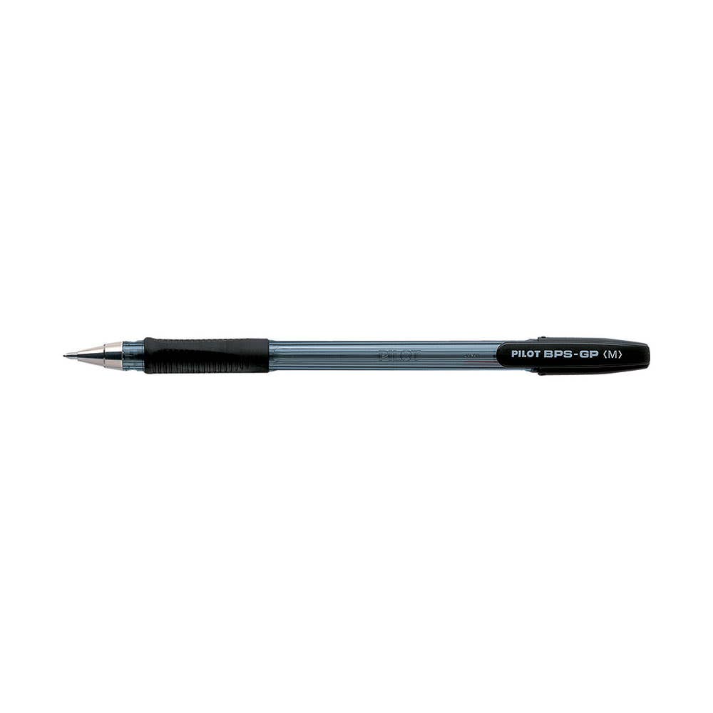 BPS-GP Ballpoint Pen Medium 1mm Black 12 Pk 1020633 22412