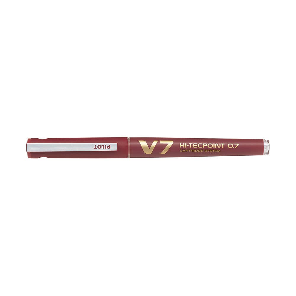 V7 Hi-Tecpoint BegreeN Cartridge Pen Fine 0.7mm Red 12 Pk 40036003 92912
