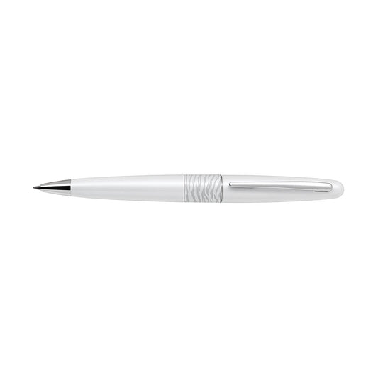 Pilot MR2 Ballpoint Pen Medium Black Ink White Tiger White Barrel_9023604_42886