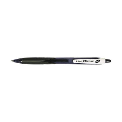 BegreeN Rexgrip Ballpoint Pen Medium 1mm Black 10 Pk 935100401 660036
