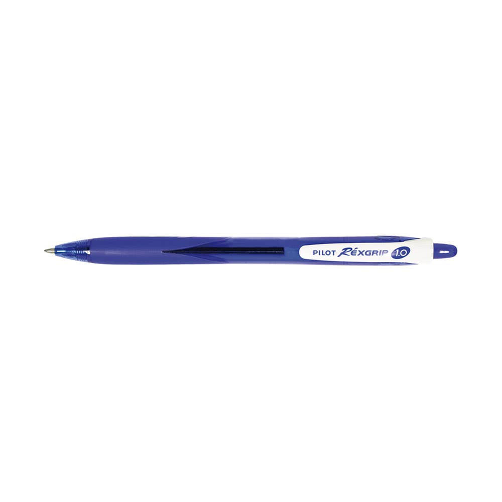 BegreeN Rexgrip Ballpoint Pen Medium 1mm Blue 10 Pk 935100402 13270