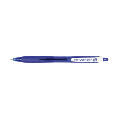BegreeN Rexgrip Ballpoint Pen Medium 1mm Blue 10 Pk 935100402 13270