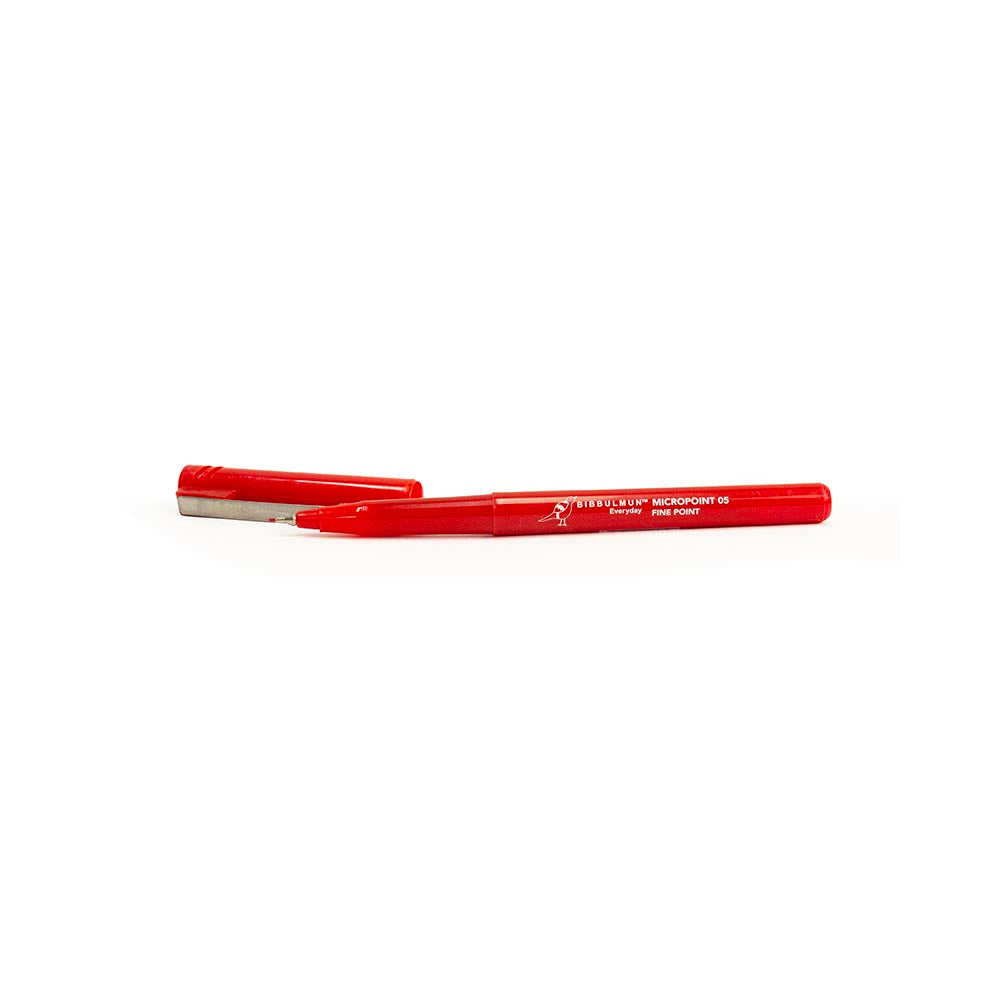 Bibbulmun Marker Micropoint Fineliner 0.5mm BX 12 Red_40055346_Bibb Micronet 0.5 red