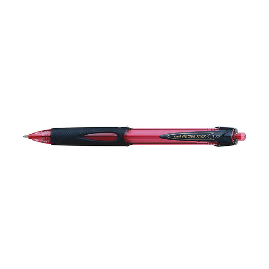 Uniball SN220 Retractable Ballpoint Pen Powertank Medium 1mm Pack 12 Red_935525103_SN220MR