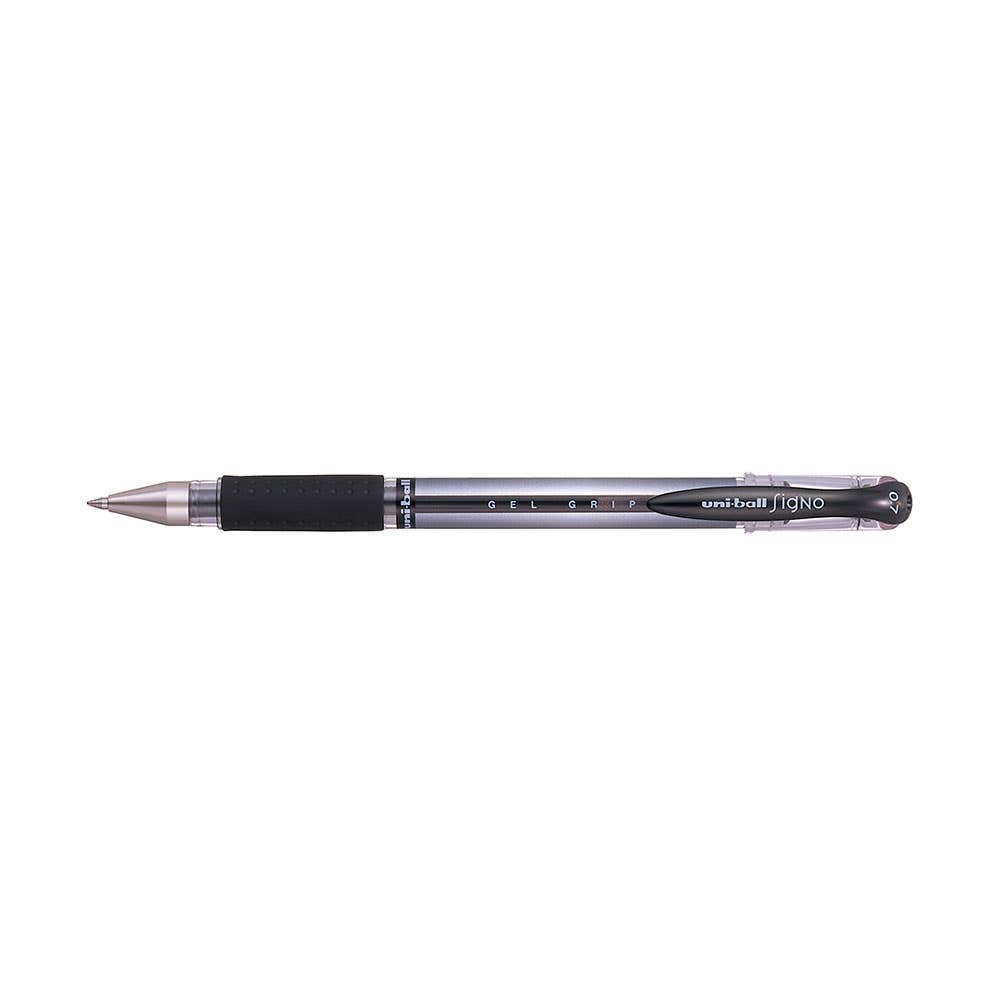 Signo Gel Grip Rollerball Pen Fine Tip 0.7mm Black 12 Pk 935509801 UM151SBK
