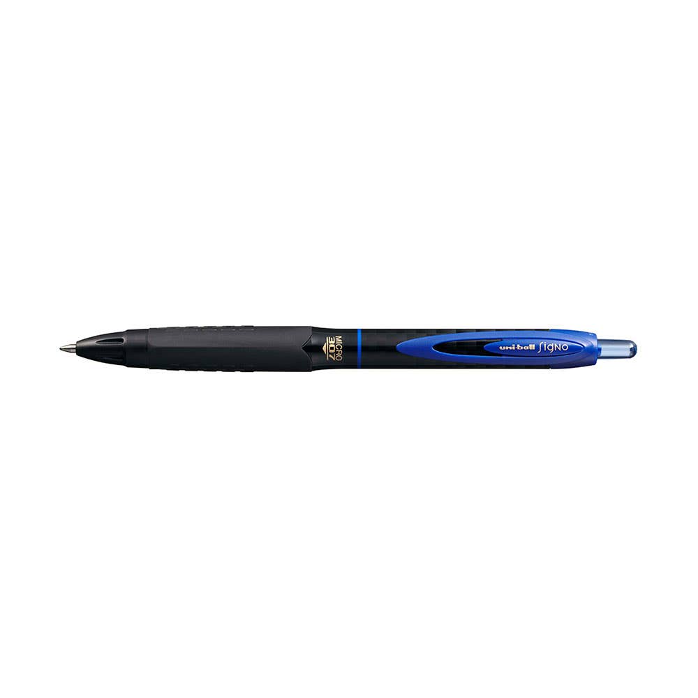 Signo 307 Retractable Gel Pen Ultra-Fine Tip 0.5mm Blue 12 Pk 40036677 UMN307MBL