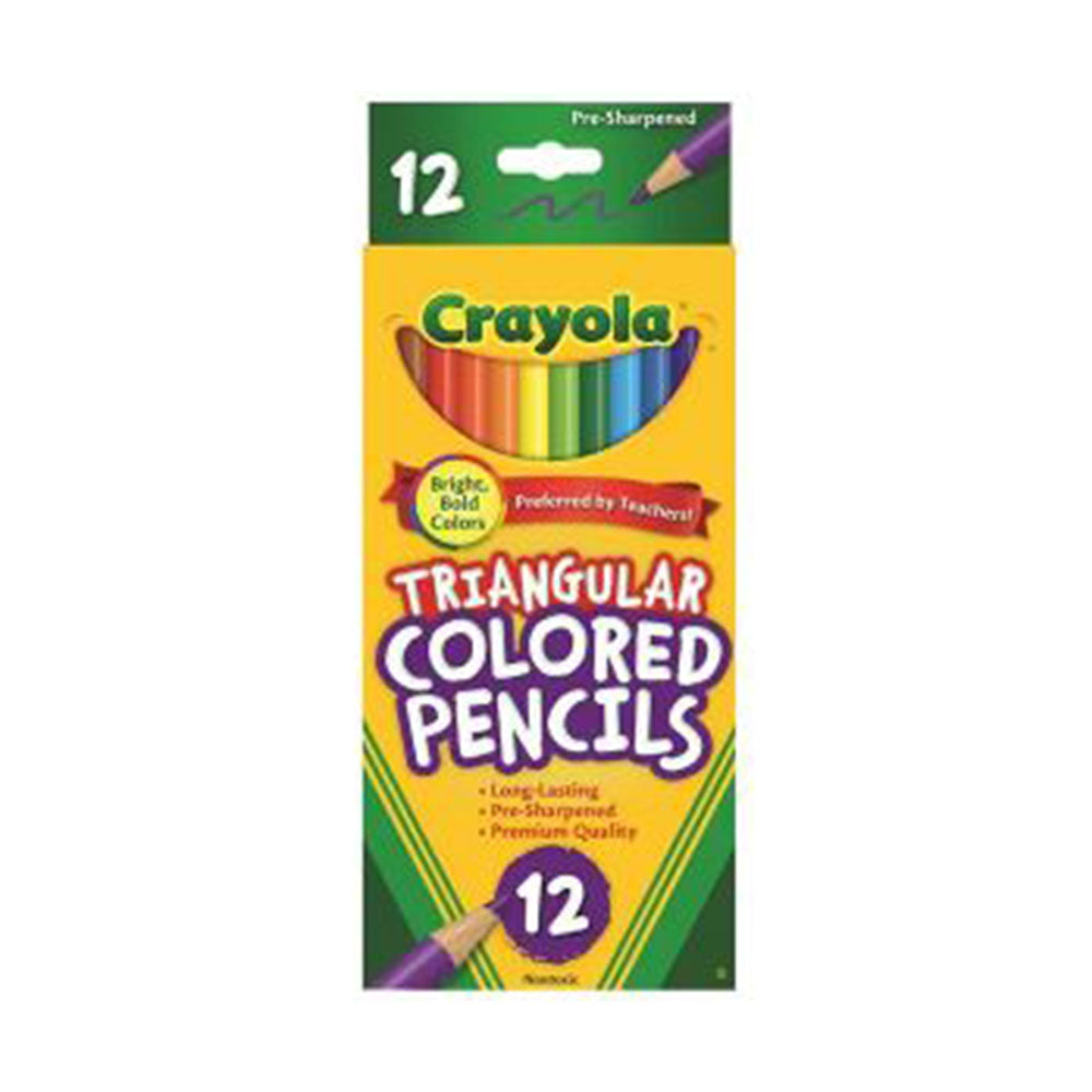 Pencil Coloured Crayola Triangular Pk12_1055173_04212