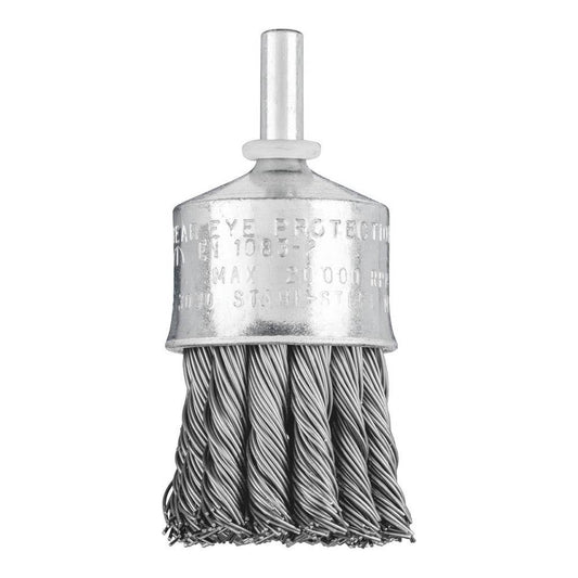 Brush End Wire Steel Pencil Twist Knot 30mm X 30mm X 0.5 Pferd 144001 43209002