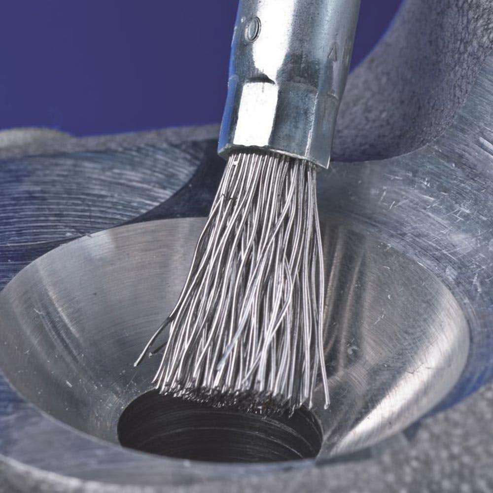Brush End Wire Stainless Steel Pencil Crimped Wire 10mm x 10mm x 0.35 Pferd 92668069 43204003