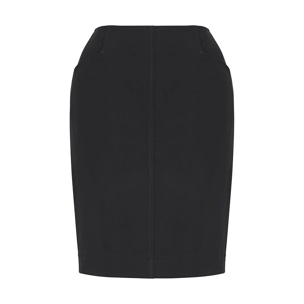 Ladies Bandless Pencil Skirt Slate - 16 36015164 20717-SLT-16