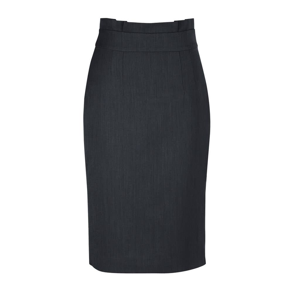 Ladies Waisted Pencil Skirt Charcoa - 14 36015149 20116-CHA-14