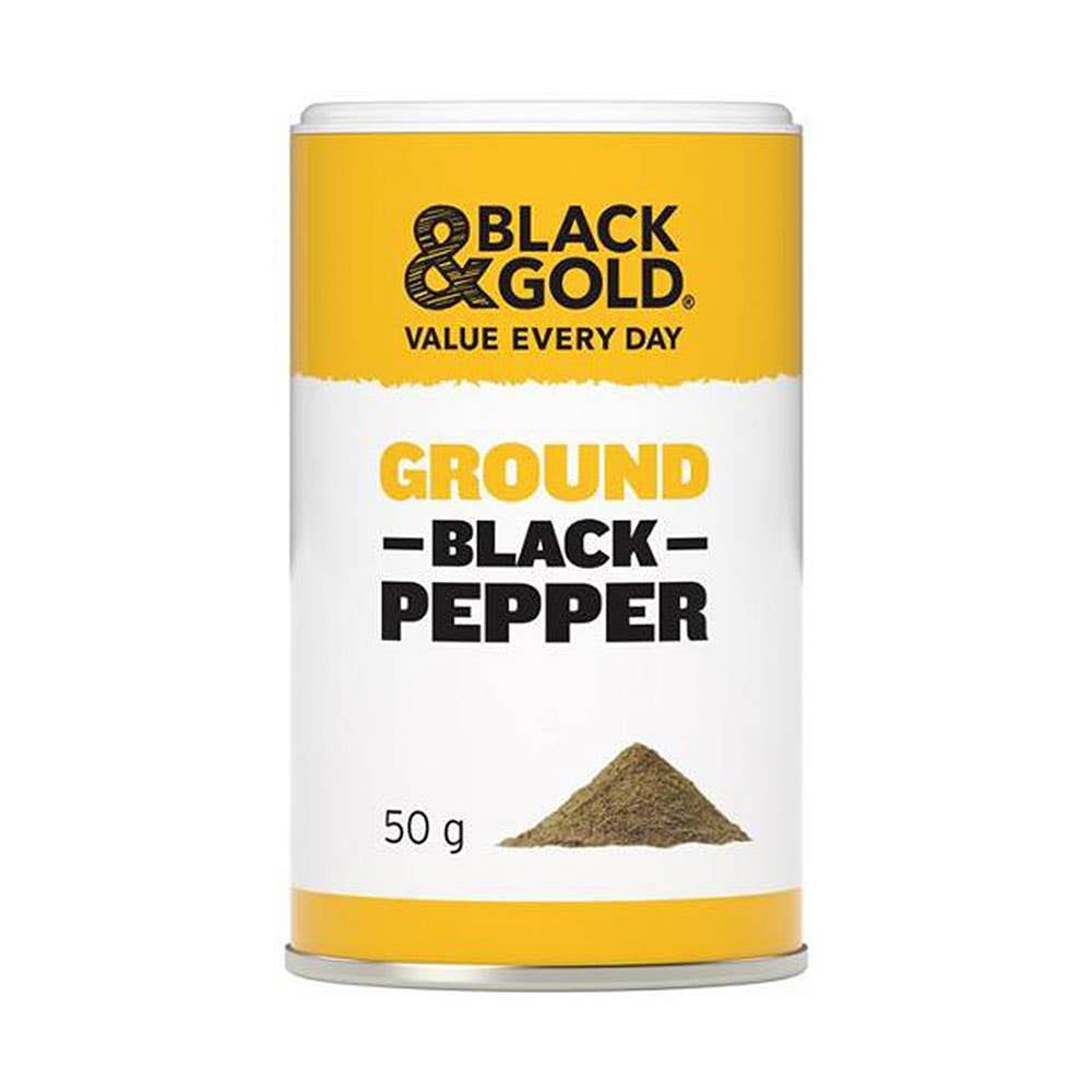 Black & Gold Ground Black Pepper 50g 40045504 054774