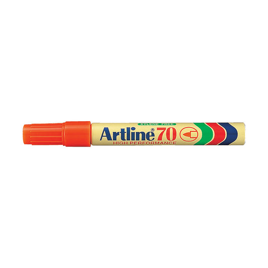 Artline 70 Permanent Marker Bullet Point 1.5mm Box 12 Orange_925007005_107005