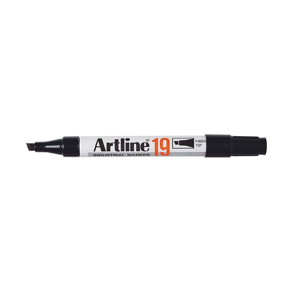 Artline 19 Industrial Permanent Marker Chisel Point 5mm Black 1020645 119001
