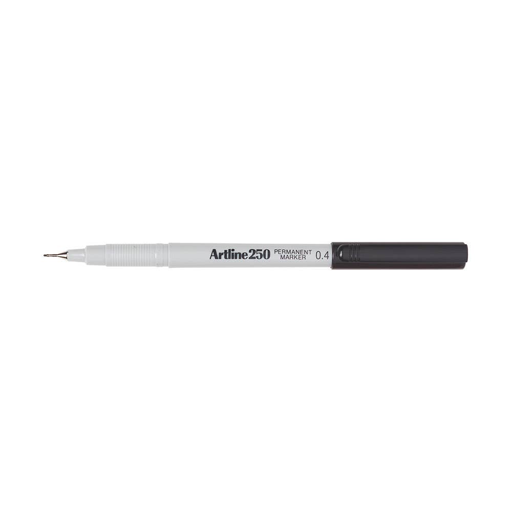 Artline 250 Permanent Marker Ultra Fine 0.4mm Black 90830006 125001