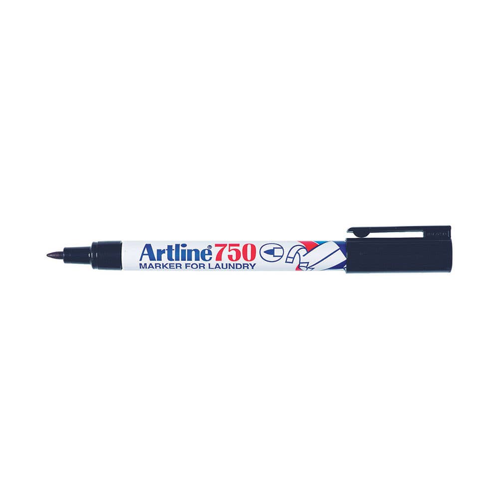 Artline 750 Laundry Marker Bullet Point 0.7mm Black 16126903 175001