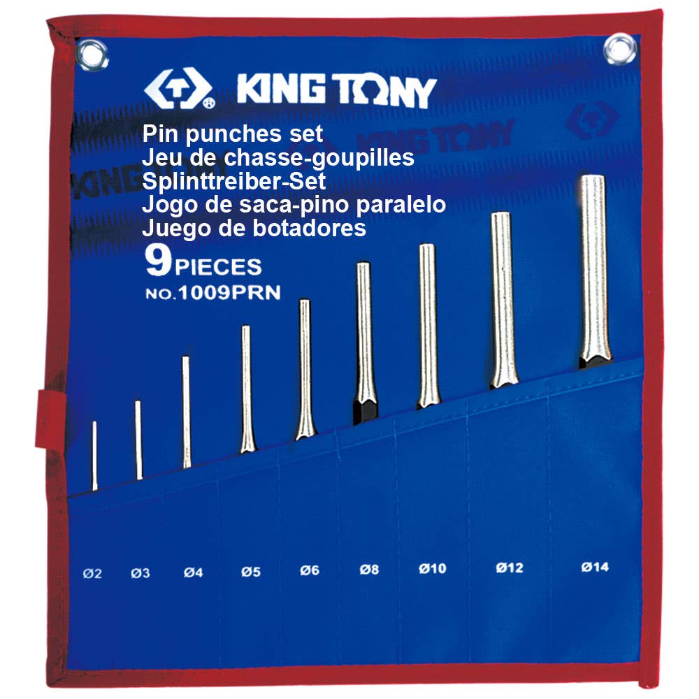 Pin Punch Set Hexagonal 2 - 14mm 9 Piece 91748020 1009PRN