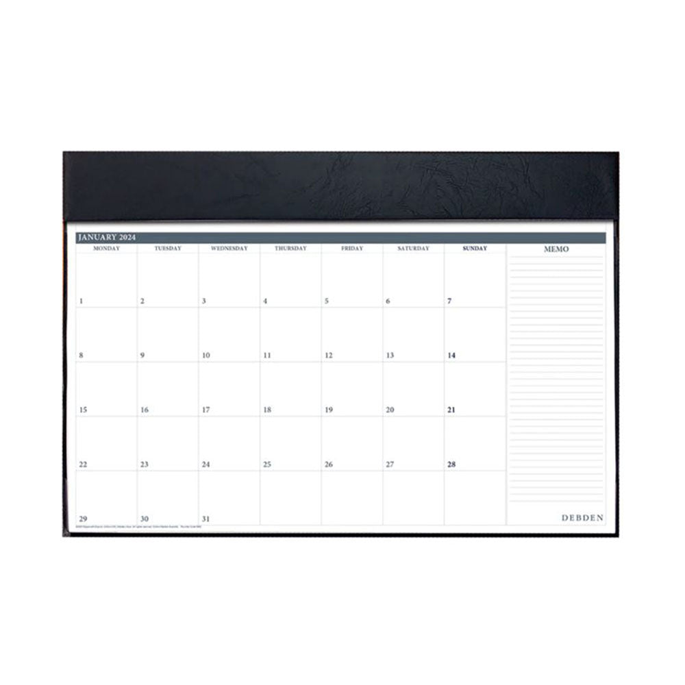 Debden Table Top Planner 3902.V99-22 Month To View 382 X 540mm 2024 Black_1020528_86582