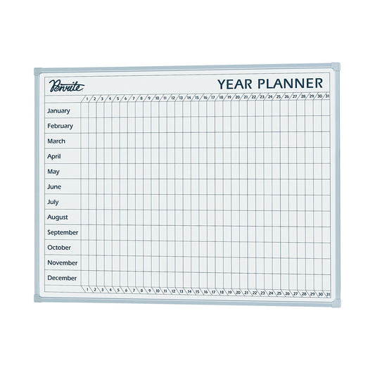 Quartet Planner Magnetic 900X600 Aluminium Frame Undated_725004000_QTYEAR0906