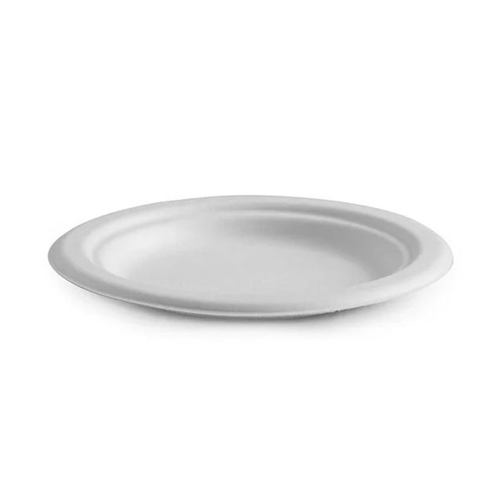 Plate Round Plant Fibre 150mm/175mm Pkt 125 Biopak_40044352_B-PL-06