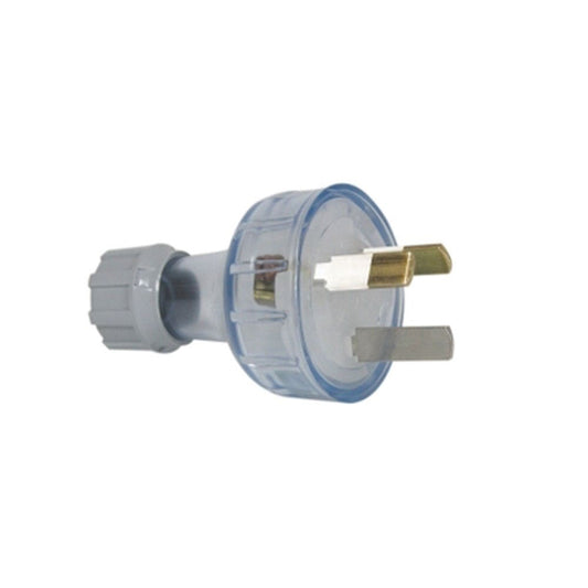 Plug Straight 10A 250V 3 Flat Pin Extra Heavy Duty PVC Transparent 95258164 95258164 CLI439SXHDTR