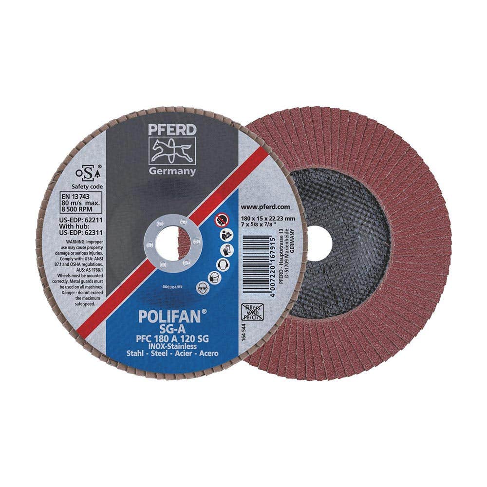 Disc Flap Aluminium Oxide 180mm Premium A120 SG Polifan Pferd 92748020 67712185