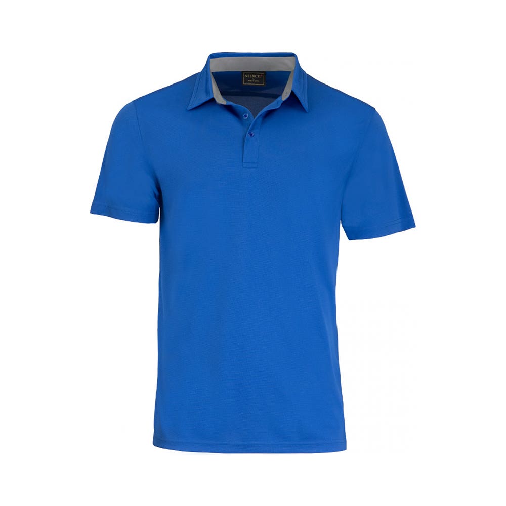 Polo Kahve S/S 200gsm Poly 2XL Royal Stencil 40040312 1064-ROY-2XL